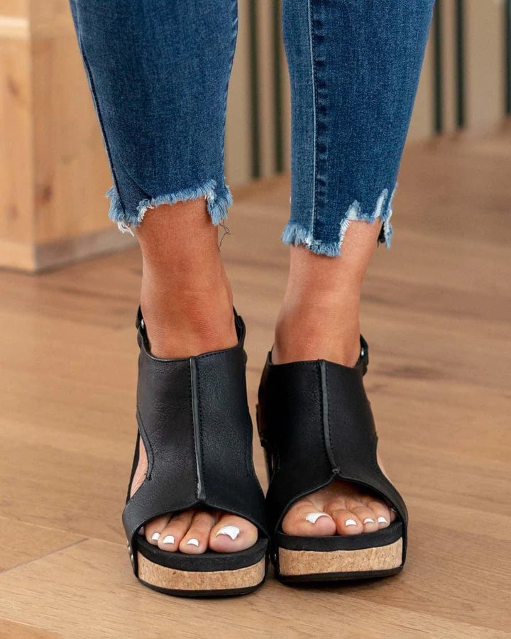 Gwendolien | Comfy Sandalen met middelhoge hak 0