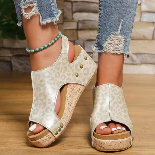 Gwendolien | Comfy Sandalen met middelhoge hak 4