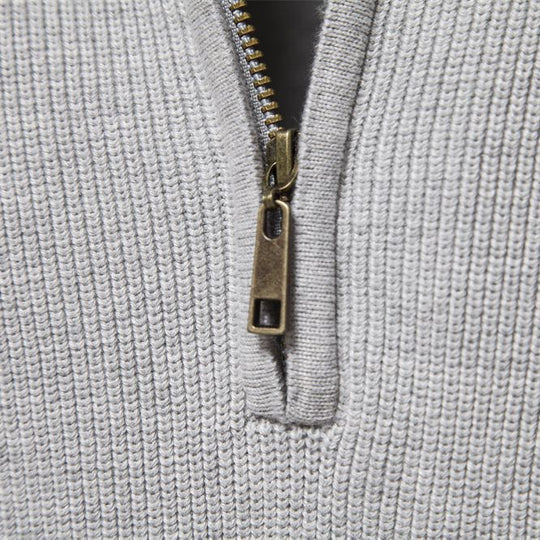 Half-Zip Trui Heren | Ademend Warm & Zacht Draaggevoel