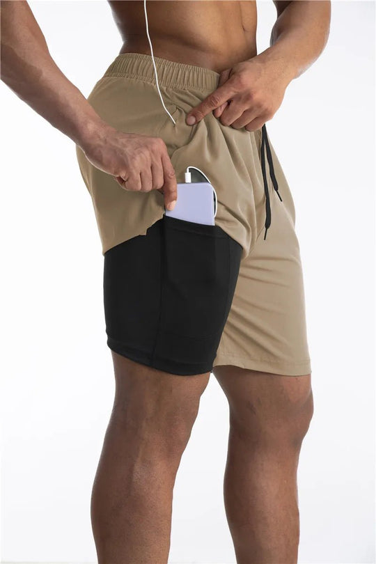Hardloop Shorts Heren | Ingebouwde Liner & Telefoonzak