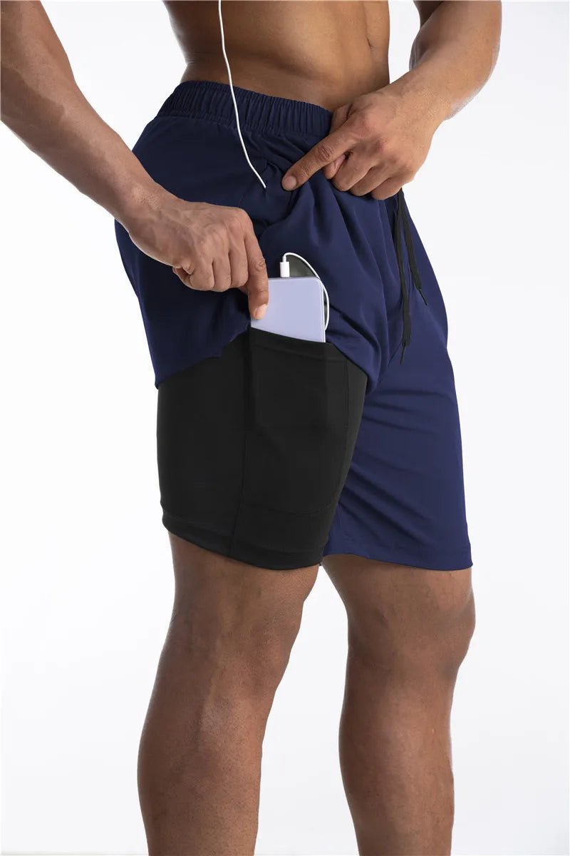 Hardloop Shorts Heren | Ingebouwde Liner & Telefoonzak