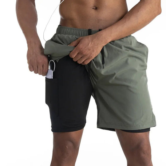 Hardloop Shorts Heren | Ingebouwde Liner & Telefoonzak
