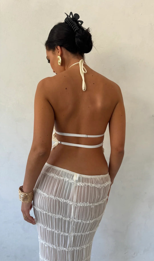Hawaii-Set Damen aus Top und Maxirock - Natasha