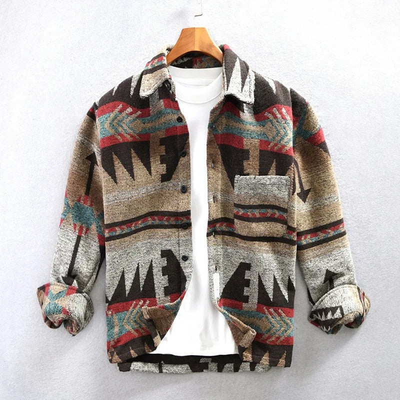 Hemd Herren | Vintage-Retroprint & Stilvoll