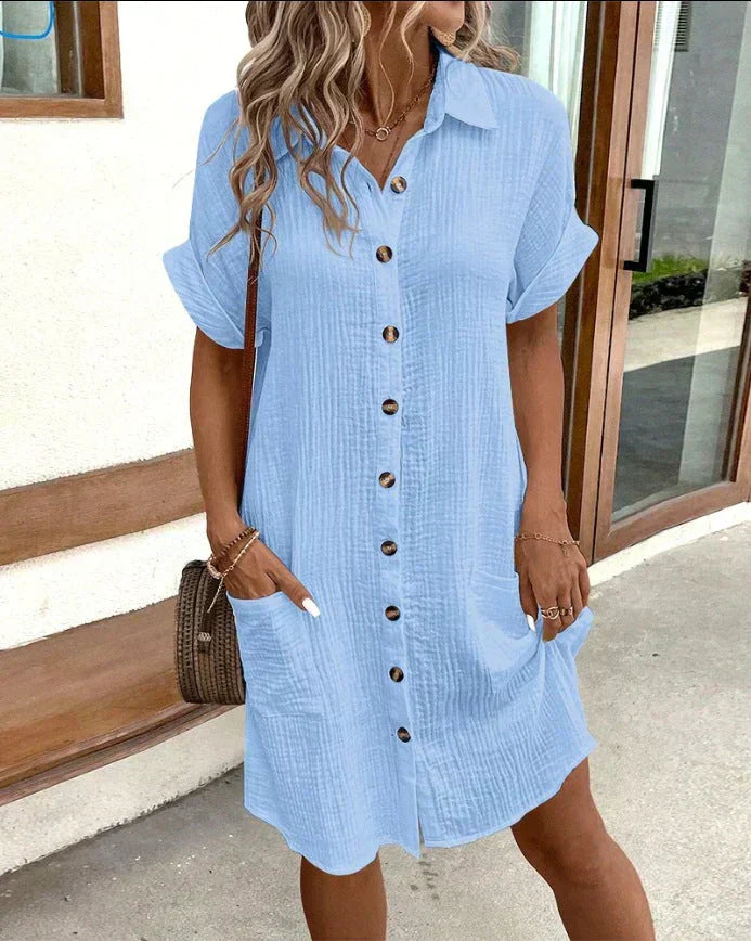 Hemdjurk Dames | Casual Knoopsluiting & Luchtige Zomerstijl
