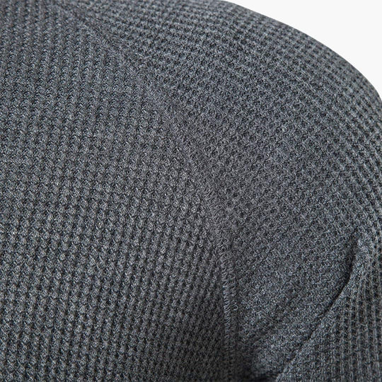 Henley-Shirt Herren | Langarm & Strukturierte Optik
