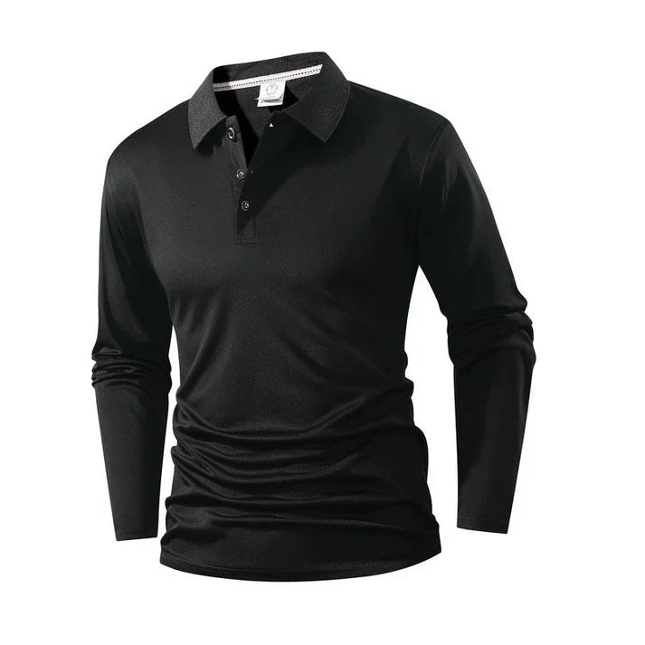 Heren Polo | Lange Mouw & Ademend Comfort
