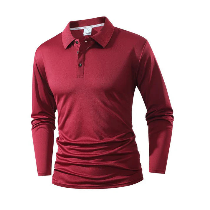 Heren Polo | Lange Mouw & Ademend Comfort