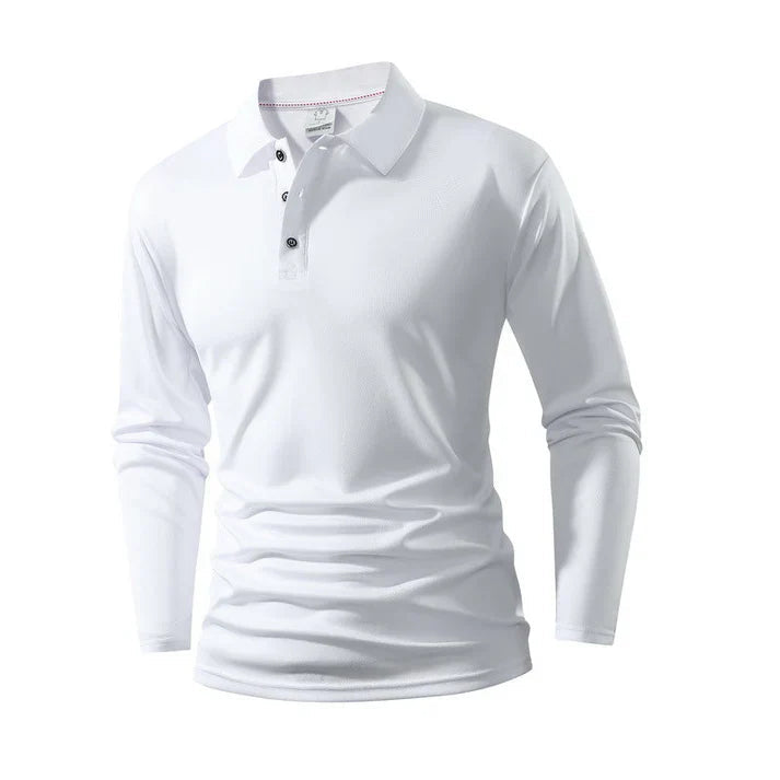 Heren Polo | Lange Mouw & Ademend Comfort