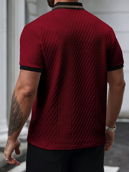 Heren Polo | Short-Sleeved Premium Textured Shirt
