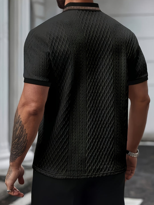 Heren Polo | Subtiele Structuur & Elegante Pasvorm