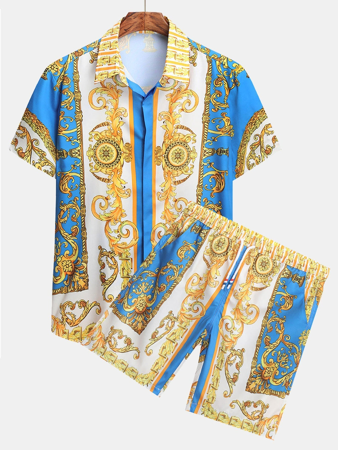 Heren Set | Barok Print & Comfortabele Pasvorm