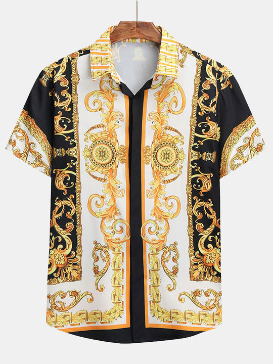 Heren Set | Barok Print & Comfortabele Pasvorm