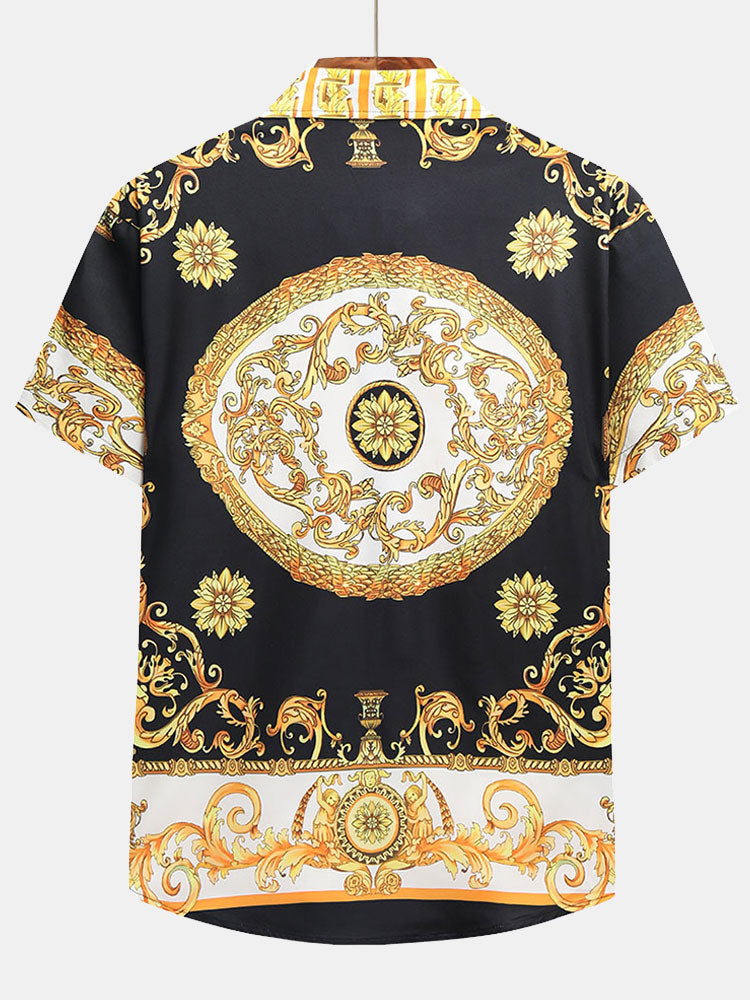 Heren Set | Barok Print & Comfortabele Pasvorm