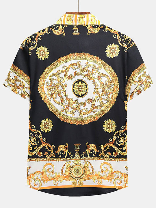 Heren Set | Barok Print & Comfortabele Pasvorm