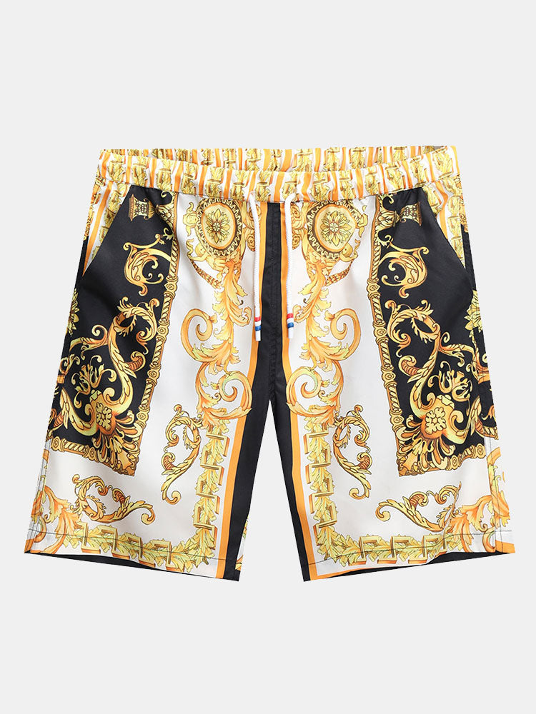 Heren Set | Barok Print & Comfortabele Pasvorm