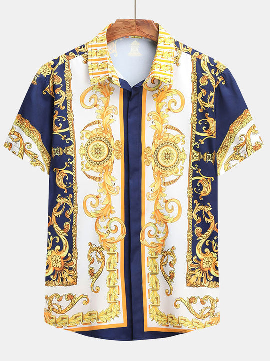 Heren Set | Barok Print & Comfortabele Pasvorm