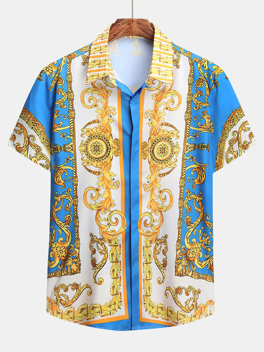 Heren Set | Barok Print & Comfortabele Pasvorm