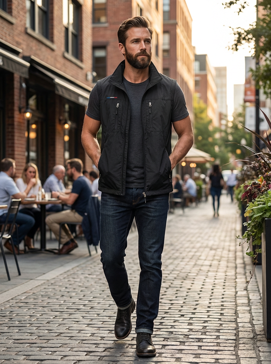 Heren bodywarmer | Ritssluiting & Slimme Opbergzakken