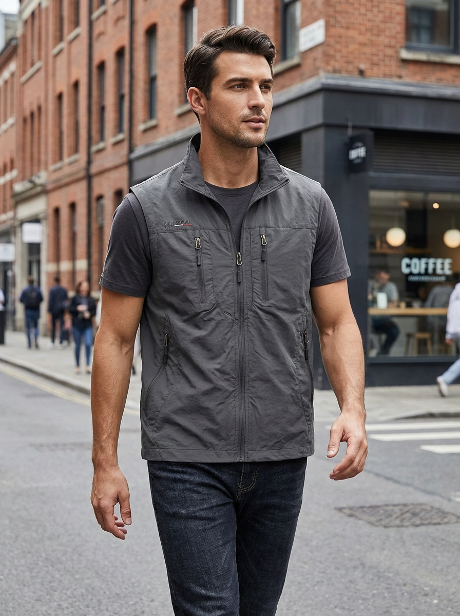 Heren bodywarmer | Ritssluiting & Slimme Opbergzakken