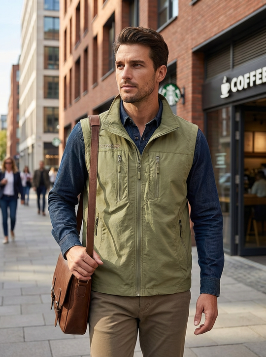 Heren bodywarmer | Ritssluiting & Slimme Opbergzakken