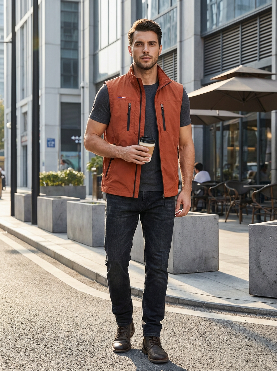 Heren bodywarmer | Ritssluiting & Slimme Opbergzakken