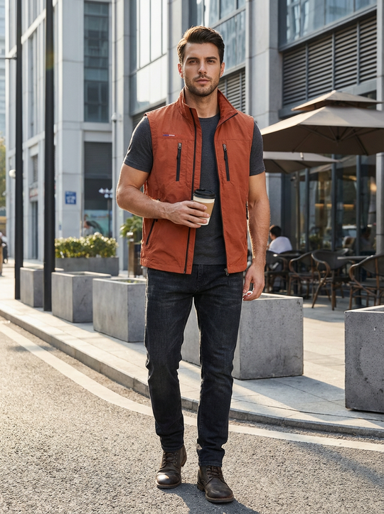 Heren bodywarmer | Ritssluiting & Slimme Opbergzakken