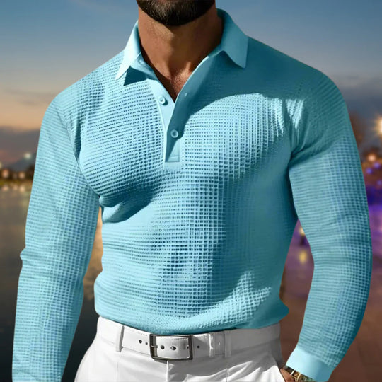 Heren polo sweater | Polokraag & Warm Draagcomfort