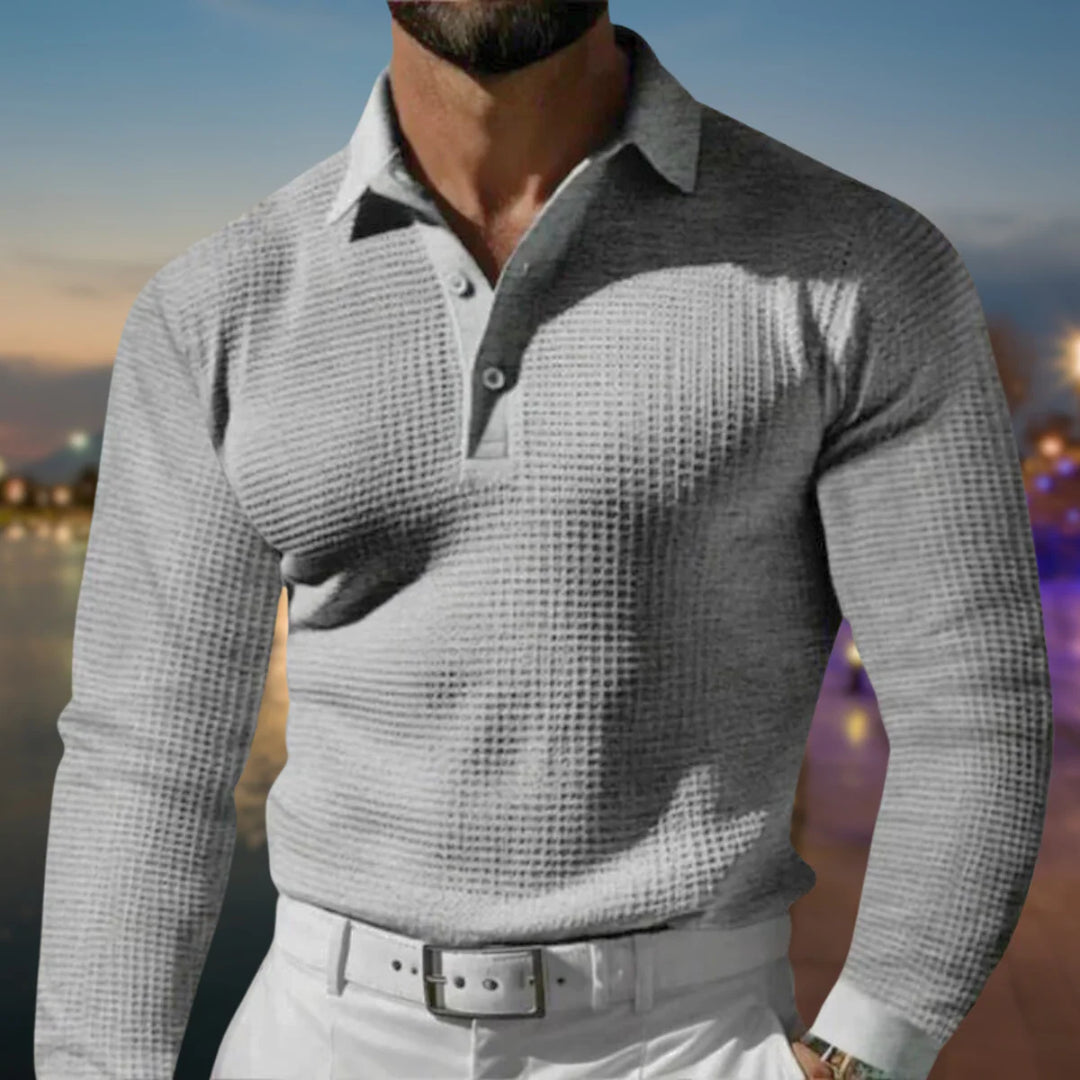 Heren polo sweater | Polokraag & Warm Draagcomfort