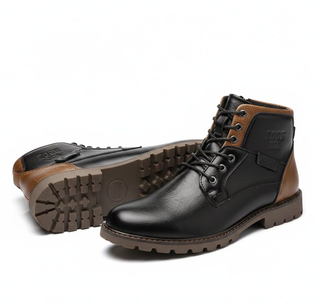 Heren Halfhoge Warme Laarzen Retro Stijl 0