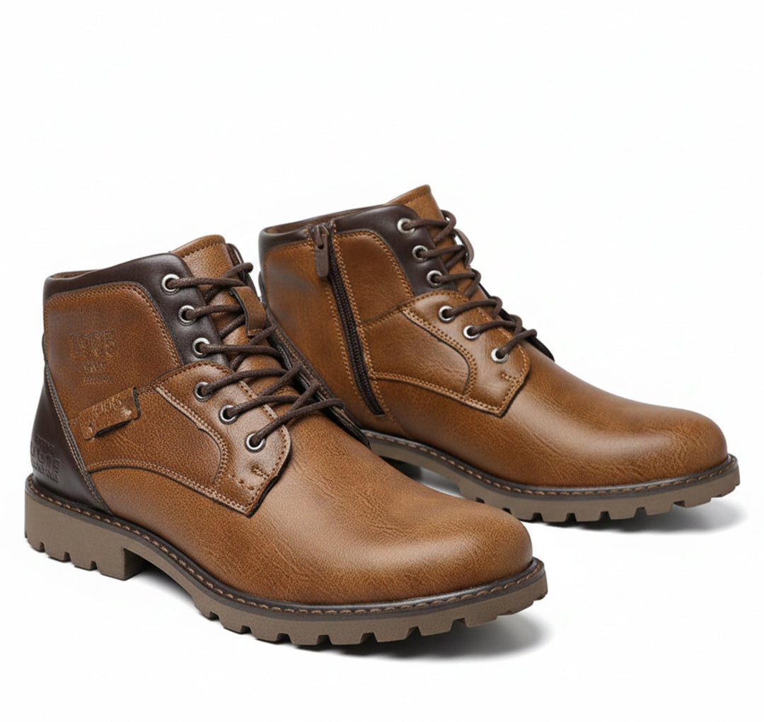 Heren Halfhoge Warme Laarzen Retro Stijl 1