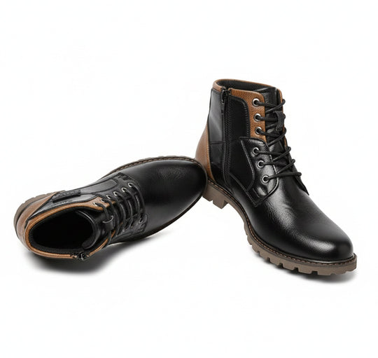 Heren Halfhoge Warme Laarzen Retro Stijl 3
