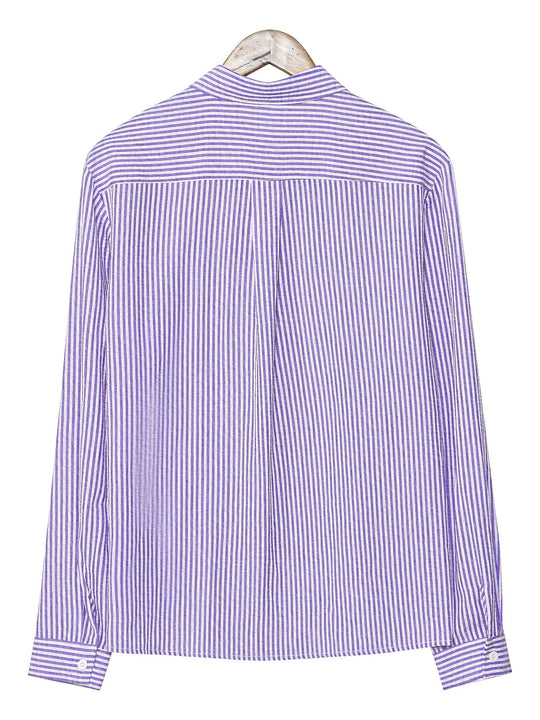 Heren Seersucker Gestreepte Zomershirt Montarello 5