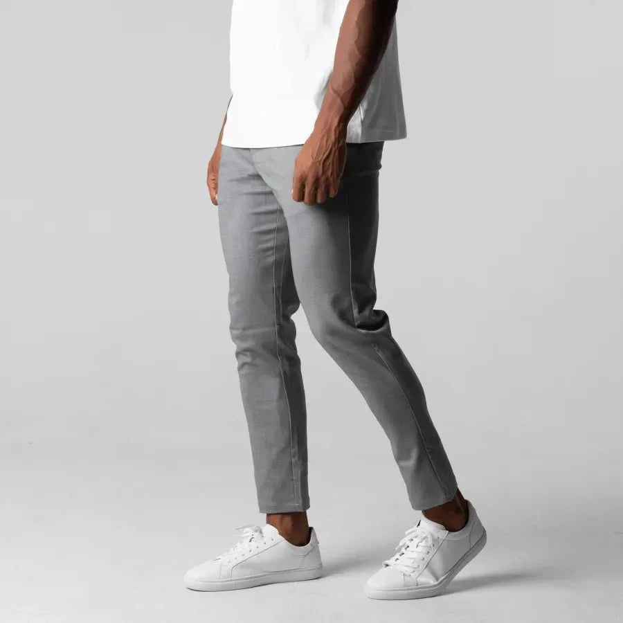 Heren Slim Fit Broek – Casual voor Dagelijks Gebruik, Geschikt voor Lente en Zomer 1