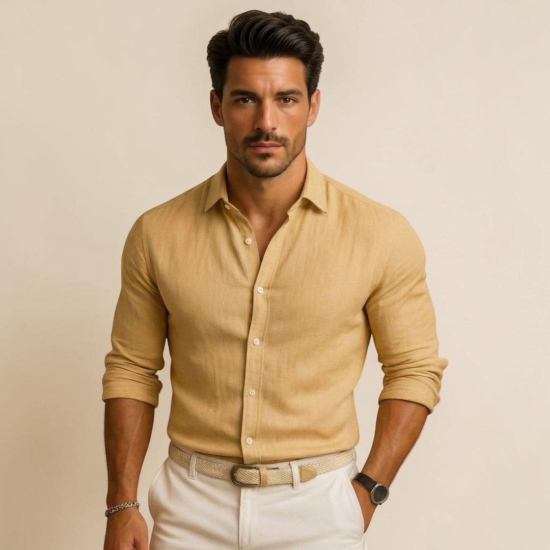 Heren Slim Fit Overhemd Montarello 3