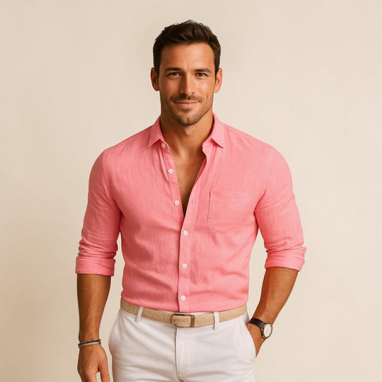 Heren Slim Fit Overhemd Montarello 4