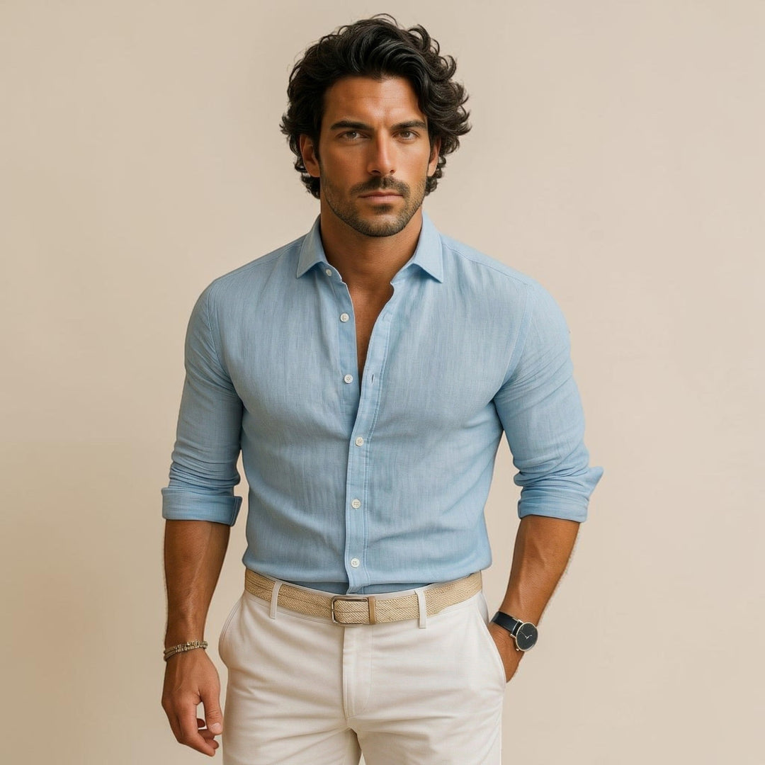 Heren Slim Fit Overhemd Montarello 5
