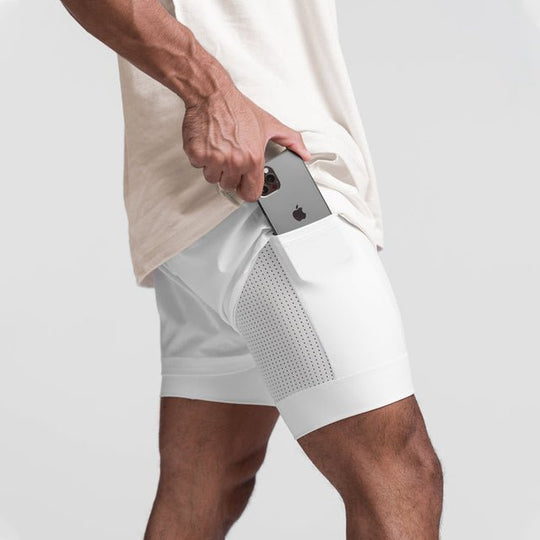 Heren Slim Fit Shorts – Geschikt voor Sport en Vrije Tijd, Met Elastische Taille 3