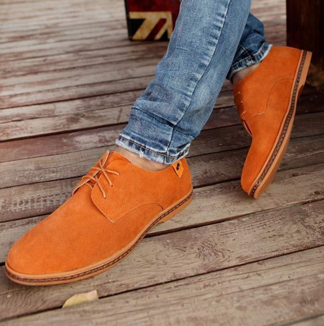 Heren Suède Derby Schoenen Met Vetersluiting En Textuurafwerking 2