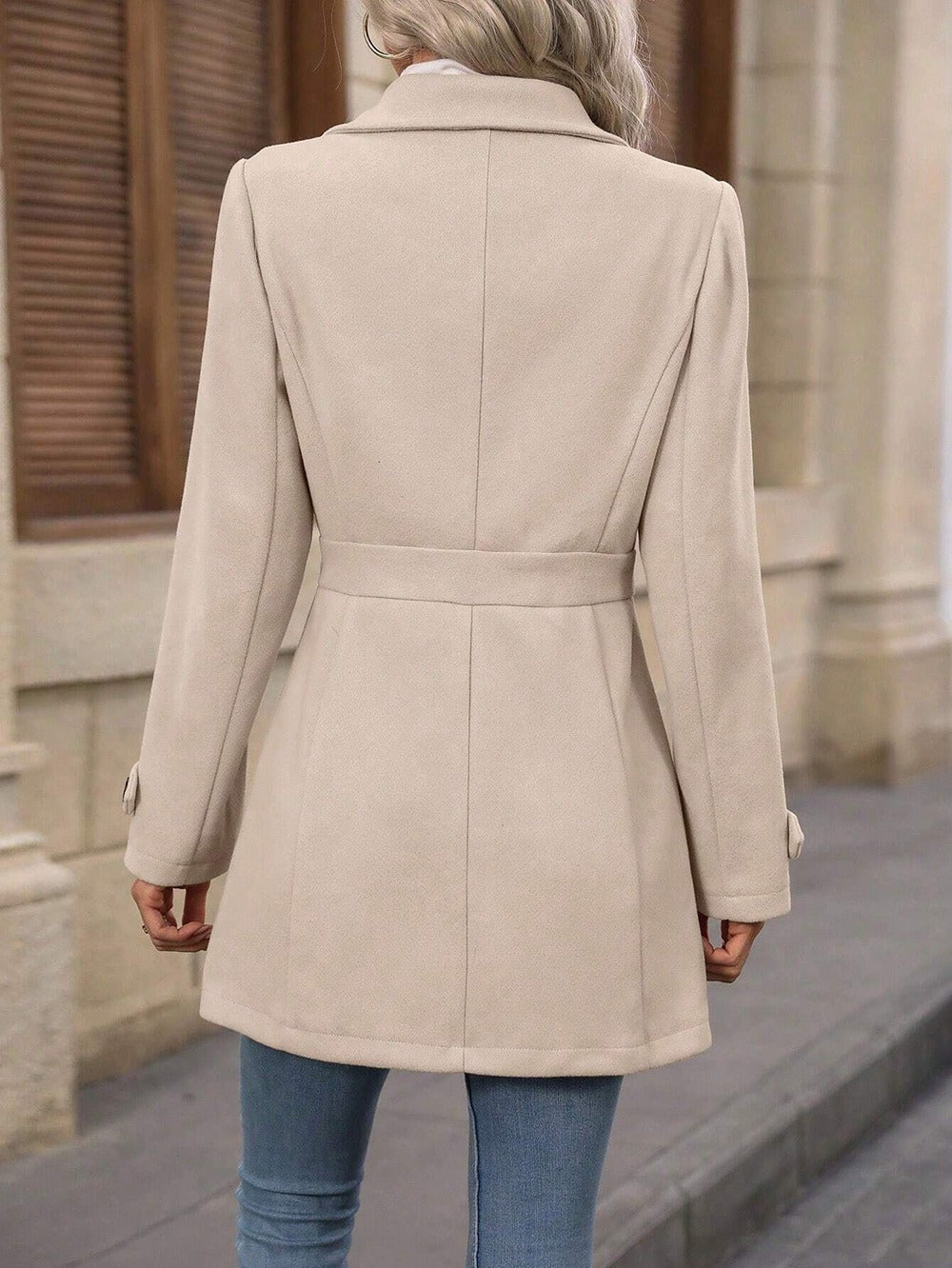Herfst Dames Trenchcoat Ceintuur Getailleerd Tussenseizoen 2