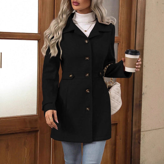 Herfst Dames Trenchcoat Ceintuur Getailleerd Tussenseizoen 5