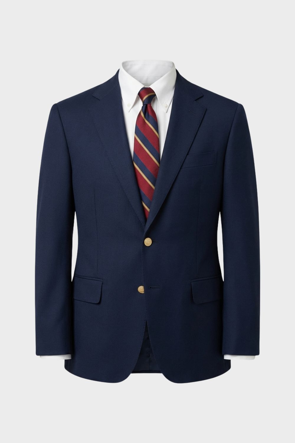 Herren Blazer tailliert Reverskragen Zweiknopfleiste mit Innentaschen