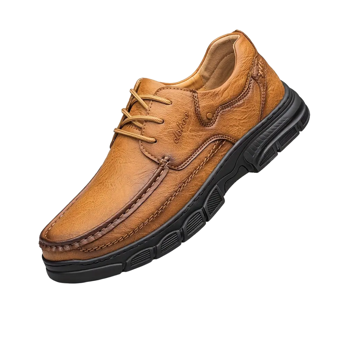 Herren Business Schnürschuhe klassisch Fußbett mit rutschfester Sohle