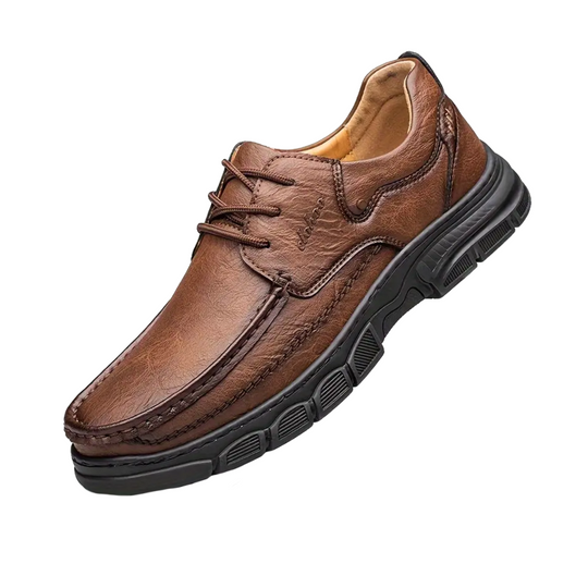 Herren Business Schnürschuhe klassisch Fußbett mit rutschfester Sohle