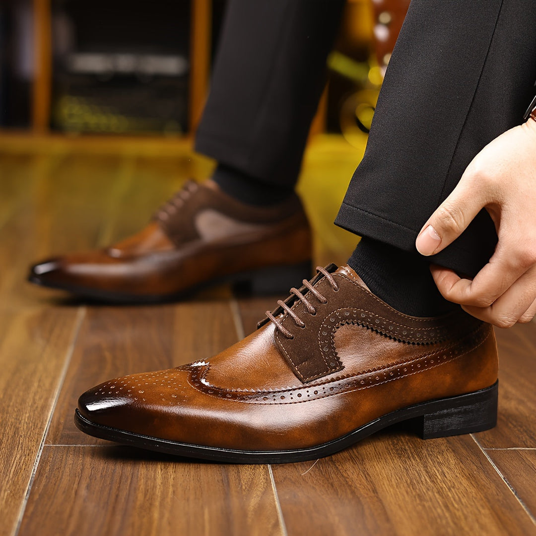 Herren Business Schuhe Gepolstert Rutschfeste Laufsohle 3