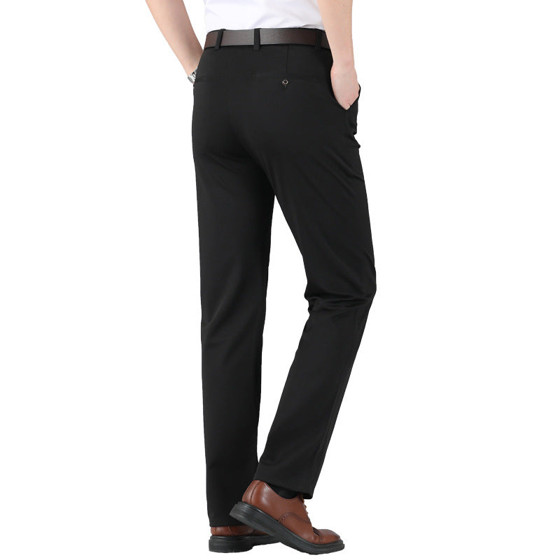 Herren Anzughose Elastisch Bügelfrei High Waist Stretch 10