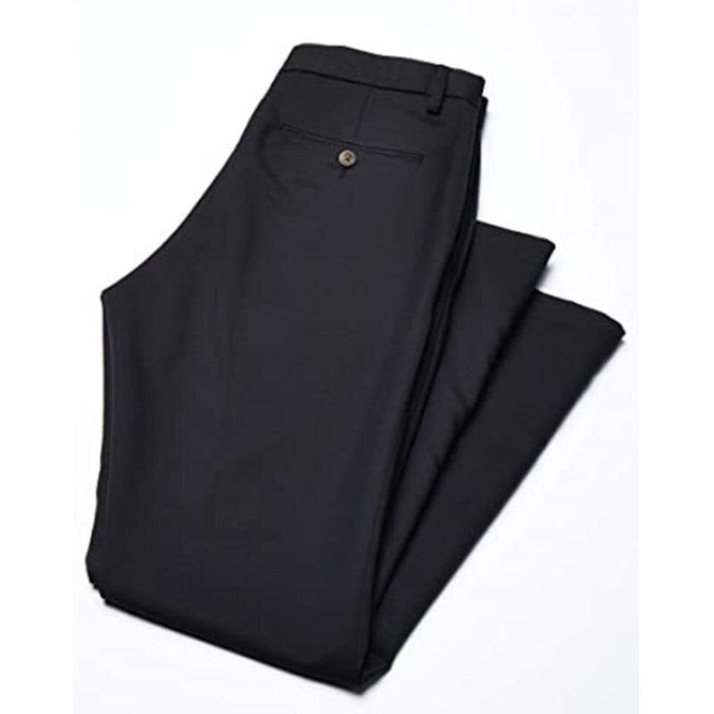 Herren Anzughose Elastisch Bügelfrei High Waist Stretch 14