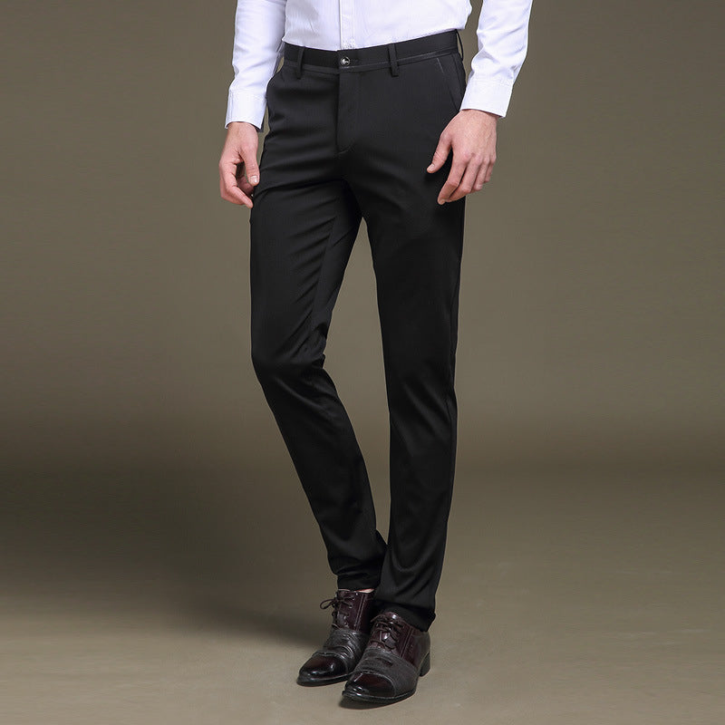 Herren Anzughose Elastisch Bügelfrei High Waist Stretch 6