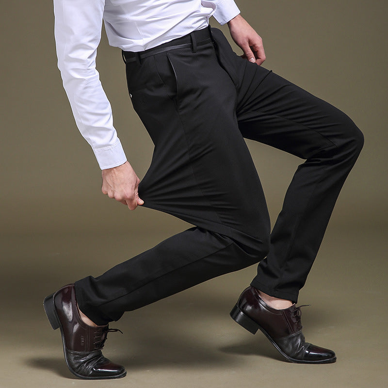 Herren Anzughose Elastisch Bügelfrei High Waist Stretch 7