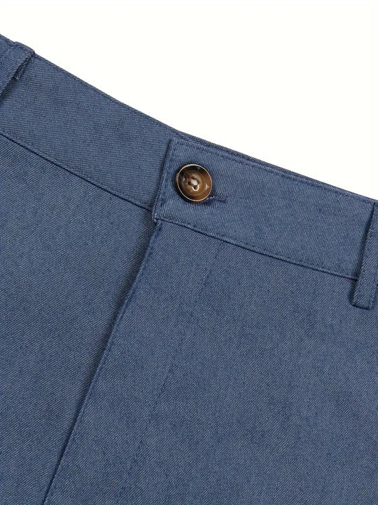 Herren Hose modern gerades Bein elastischer Bund mit Stretch Komfort 11